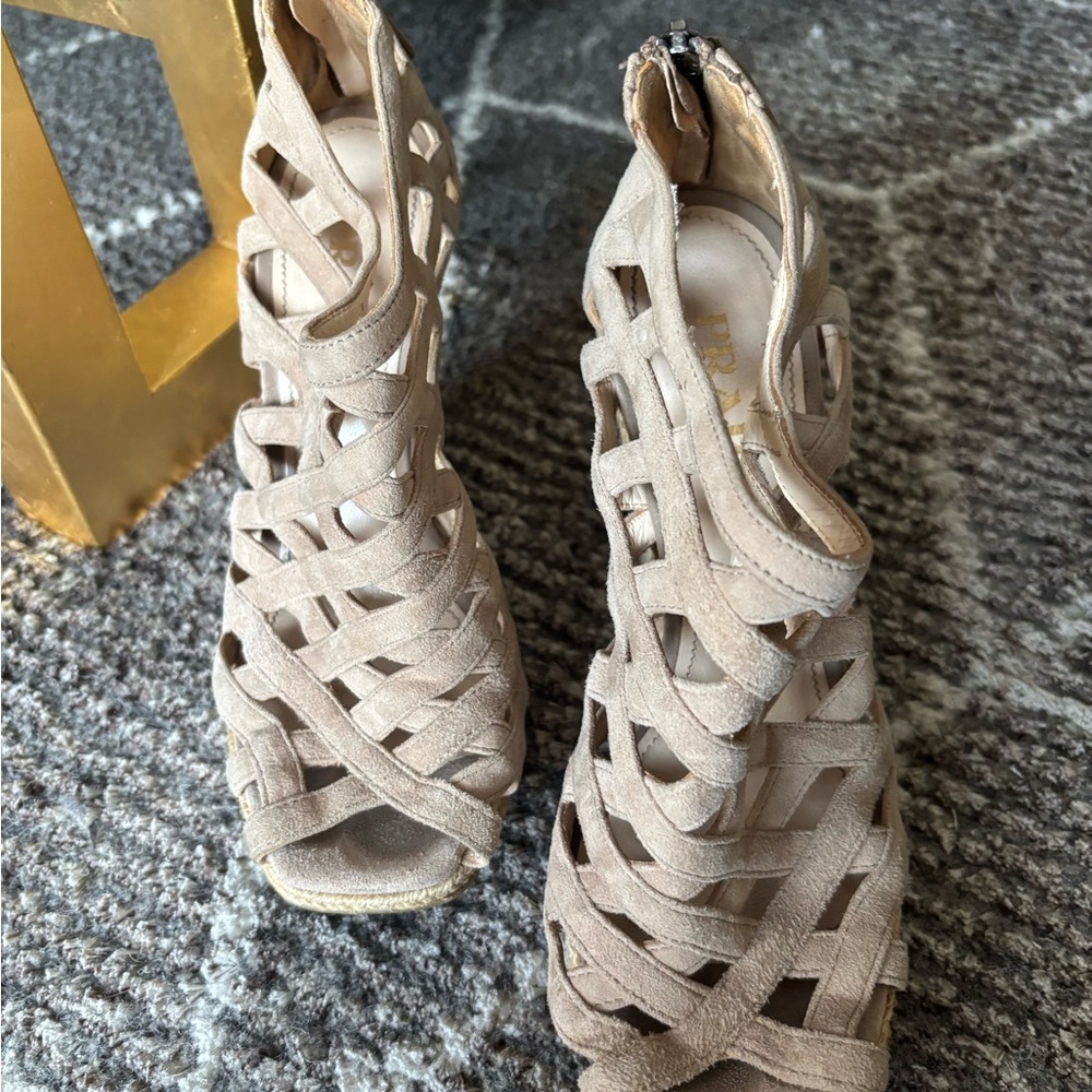 Prada Wedge Sandals - image 3